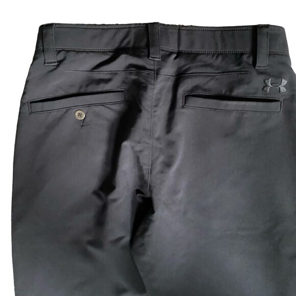 Under Armour Performance Chino Pants Men 30x30 Black Straight Leg Stretch Golf - Picture 4 of 10